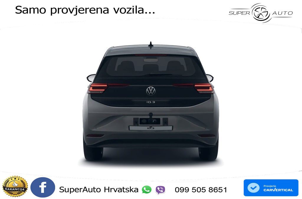 Volkswagen ID.3 Pro 62 kWh (204 KS) LED+GR SJED+ACC