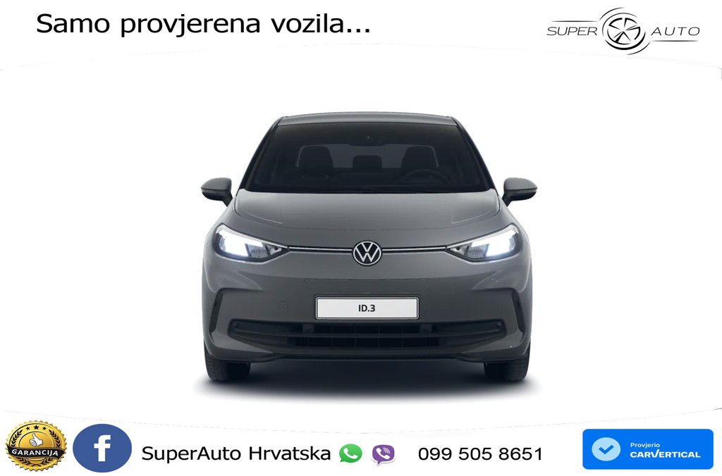 Volkswagen ID.3 Pro 62 kWh (204 KS) LED+GR SJED+ACC