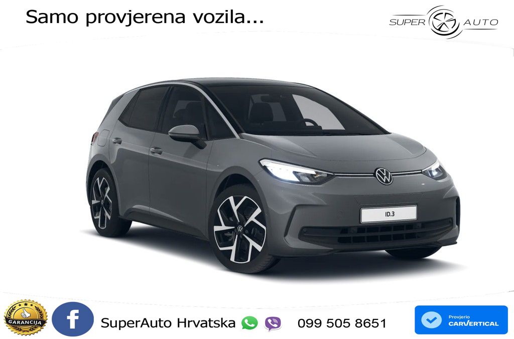 Volkswagen ID.3 Pro 62 kWh (204 KS) LED+GR SJED+ACC