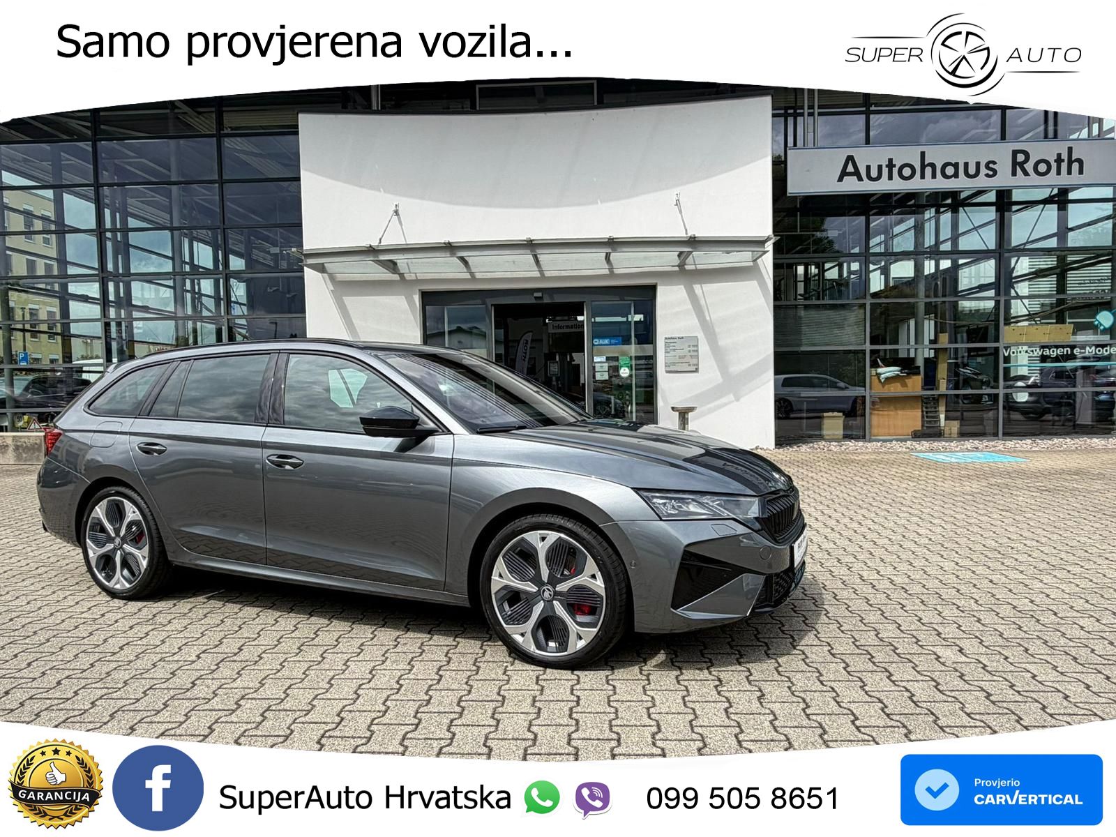 Škoda Octavia Combi RS 2.0 TSI (265 KS) DSG MATRIX+GR SJED+KAM