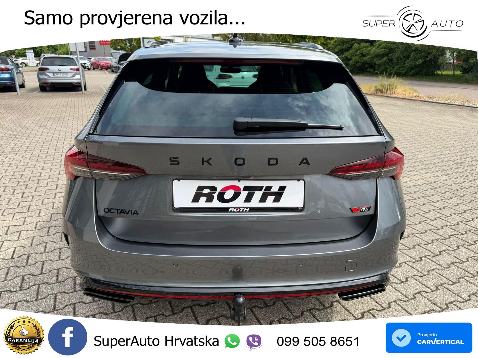 Škoda Octavia Combi RS 2.0 TSI (265 KS) DSG MATRIX+GR SJED+KAM