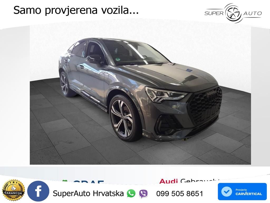 Audi Q3 Sportback 35 TFSI (150 KS) S tronic S line ACC+GR SJED+360+PANO