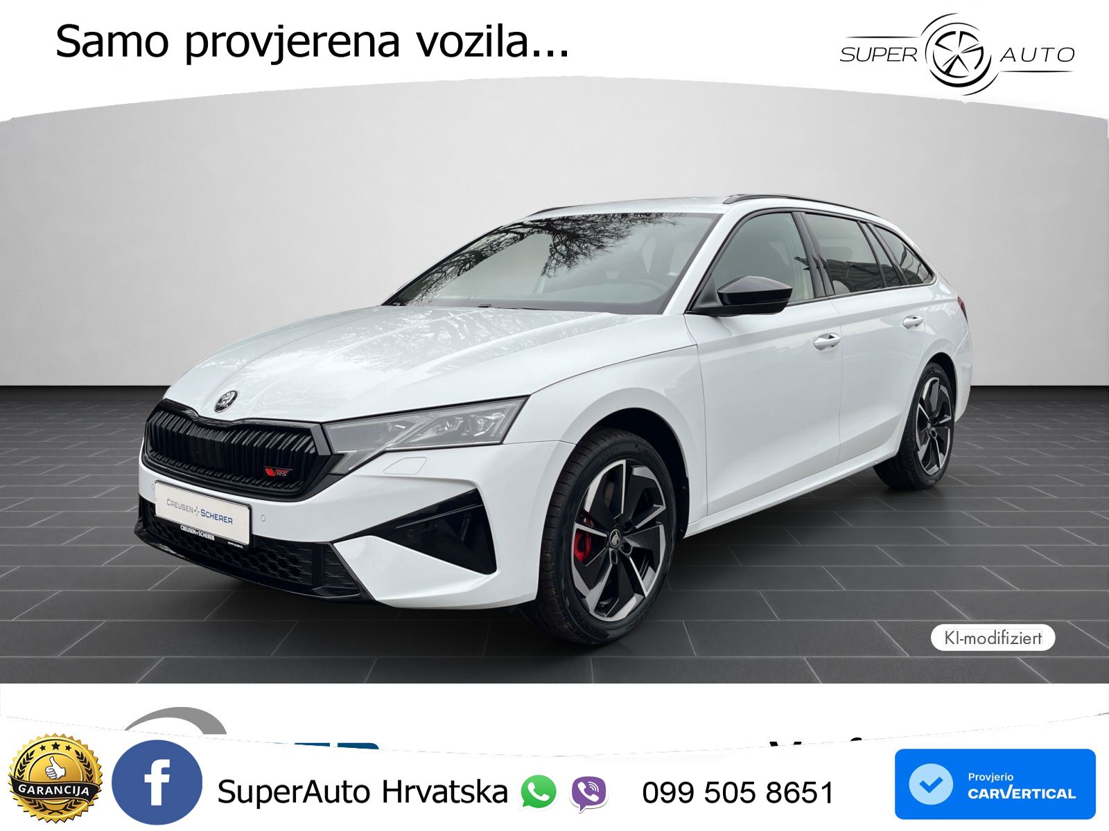 Škoda Octavia Combi RS 2.0 TSI (265 KS) DSG MATRIX+GR SJED+KAM