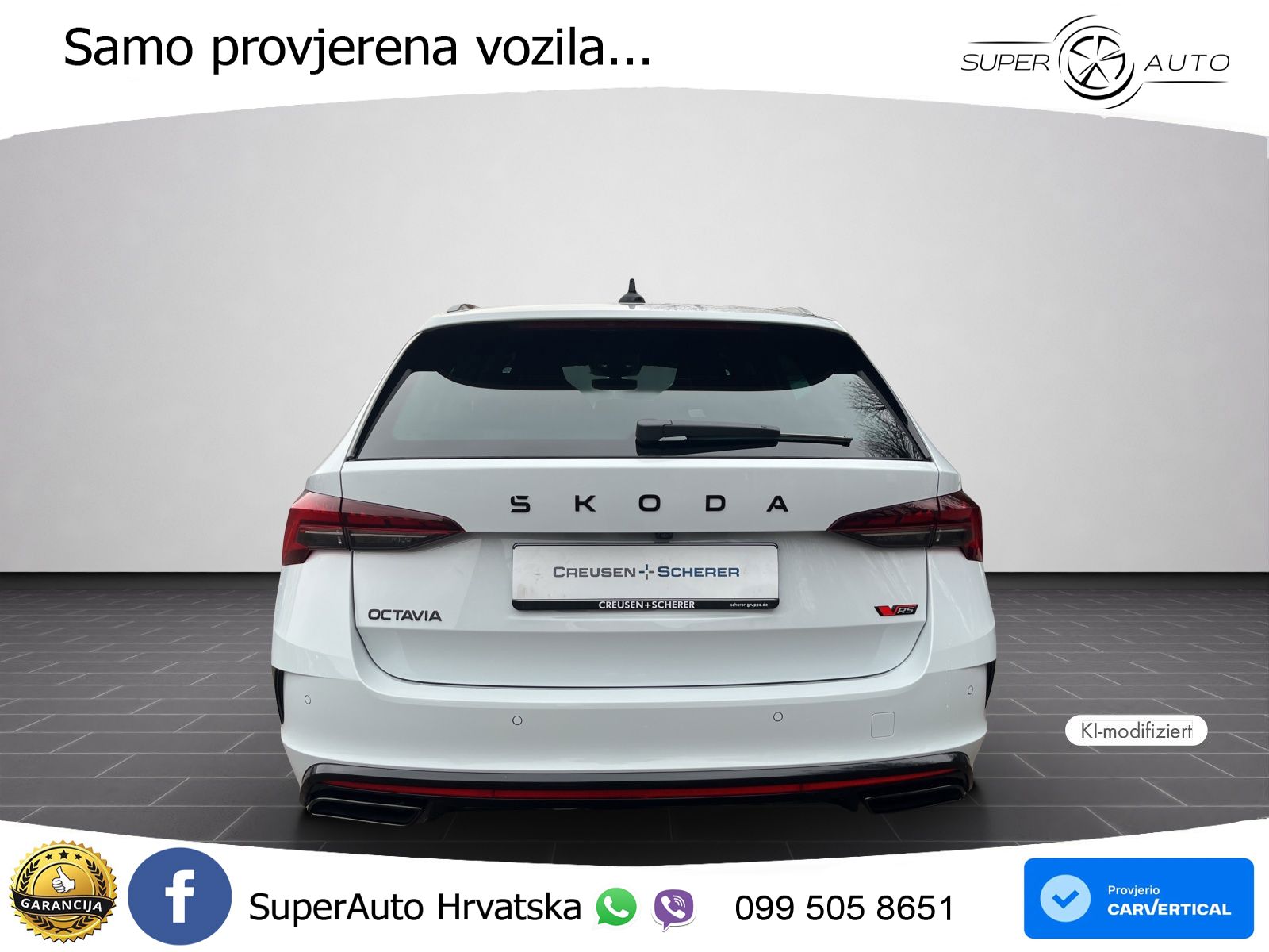 Škoda Octavia Combi RS 2.0 TSI (265 KS) DSG MATRIX+GR SJED+KAM