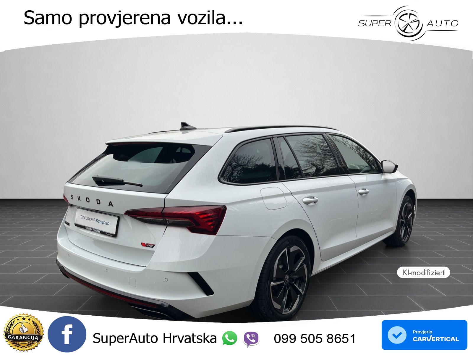 Škoda Octavia Combi RS 2.0 TSI (265 KS) DSG MATRIX+GR SJED+KAM