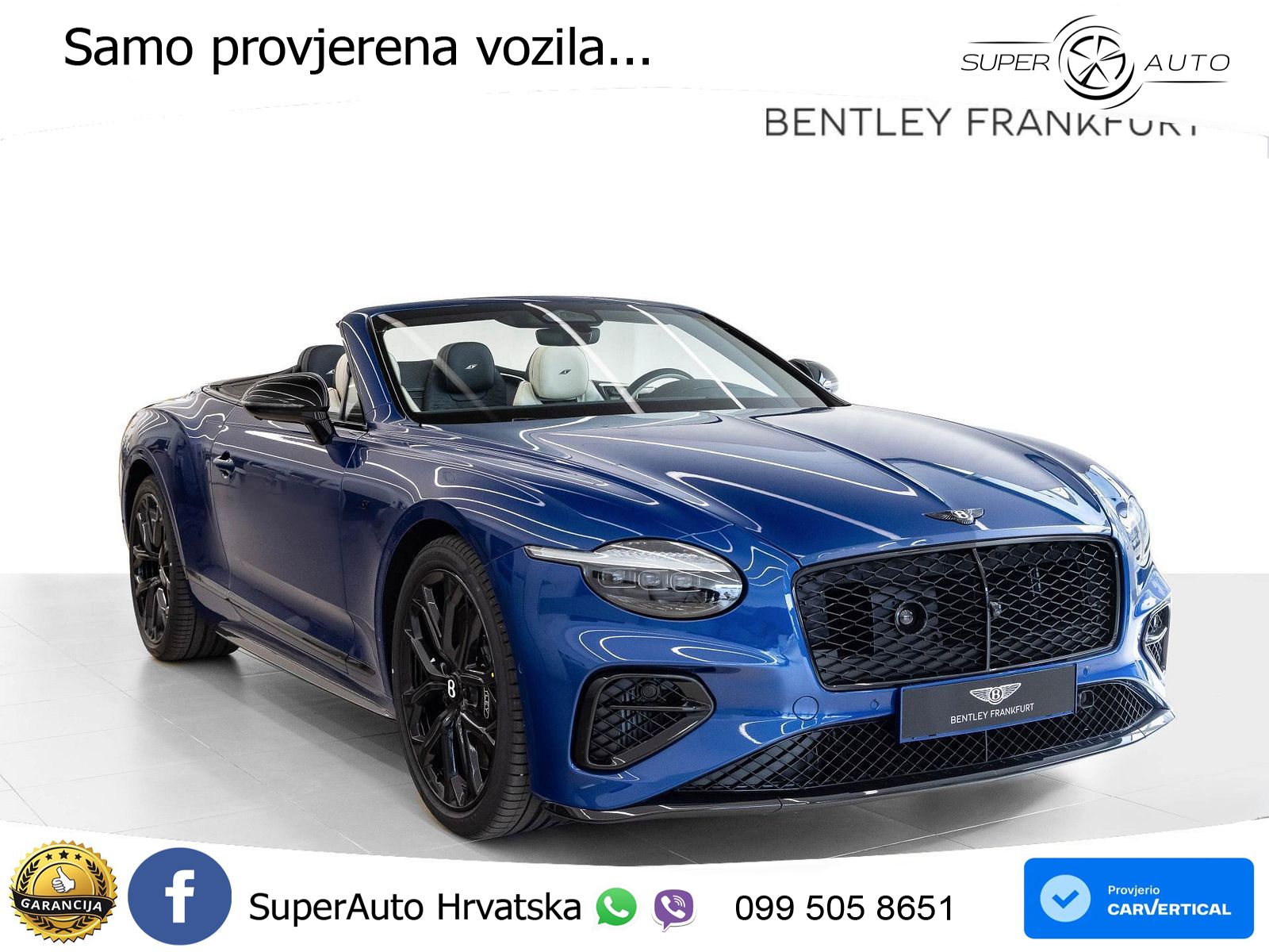 Bentley Continental GTC IV 4.0 V8 TFSi (680 KS) AWD DCT ZRAČNI+ACC+GR SJED+360