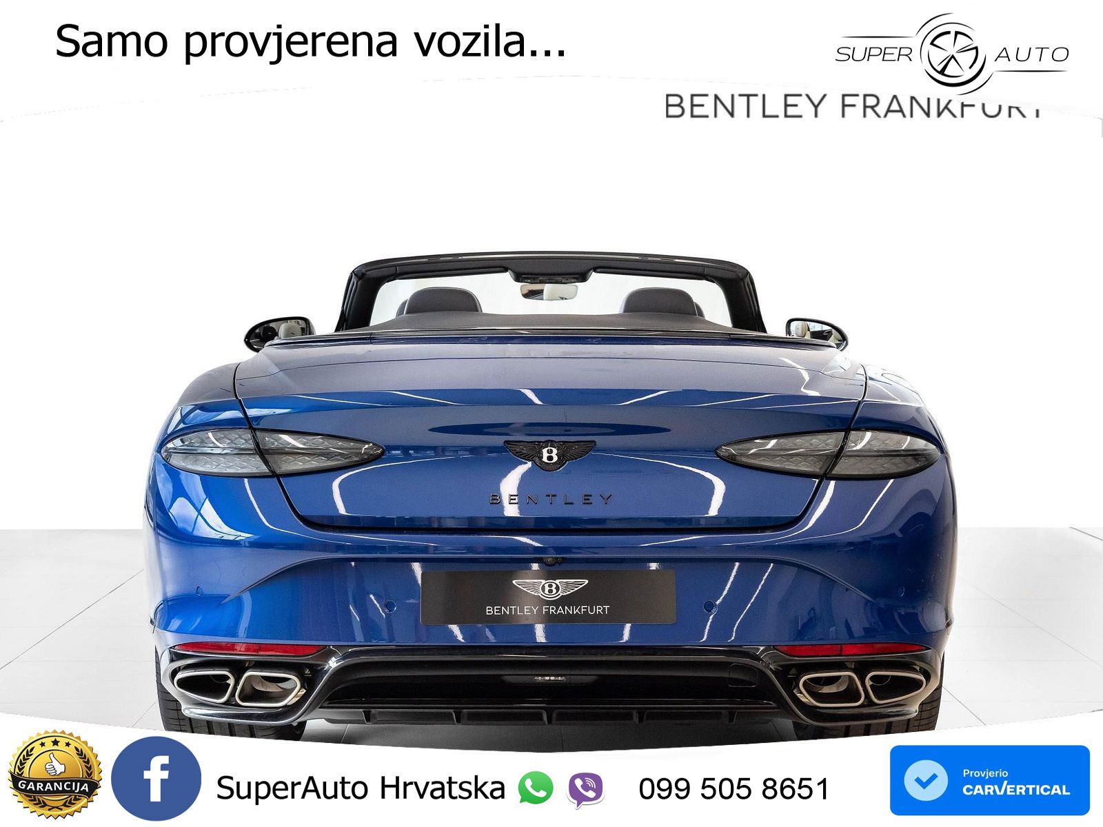 Bentley Continental GTC IV 4.0 V8 TFSi (680 KS) AWD DCT ZRAČNI+ACC+GR SJED+360