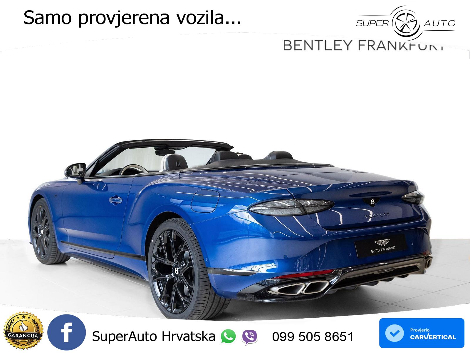 Bentley Continental GTC IV 4.0 V8 TFSi (680 KS) AWD DCT ZRAČNI+ACC+GR SJED+360