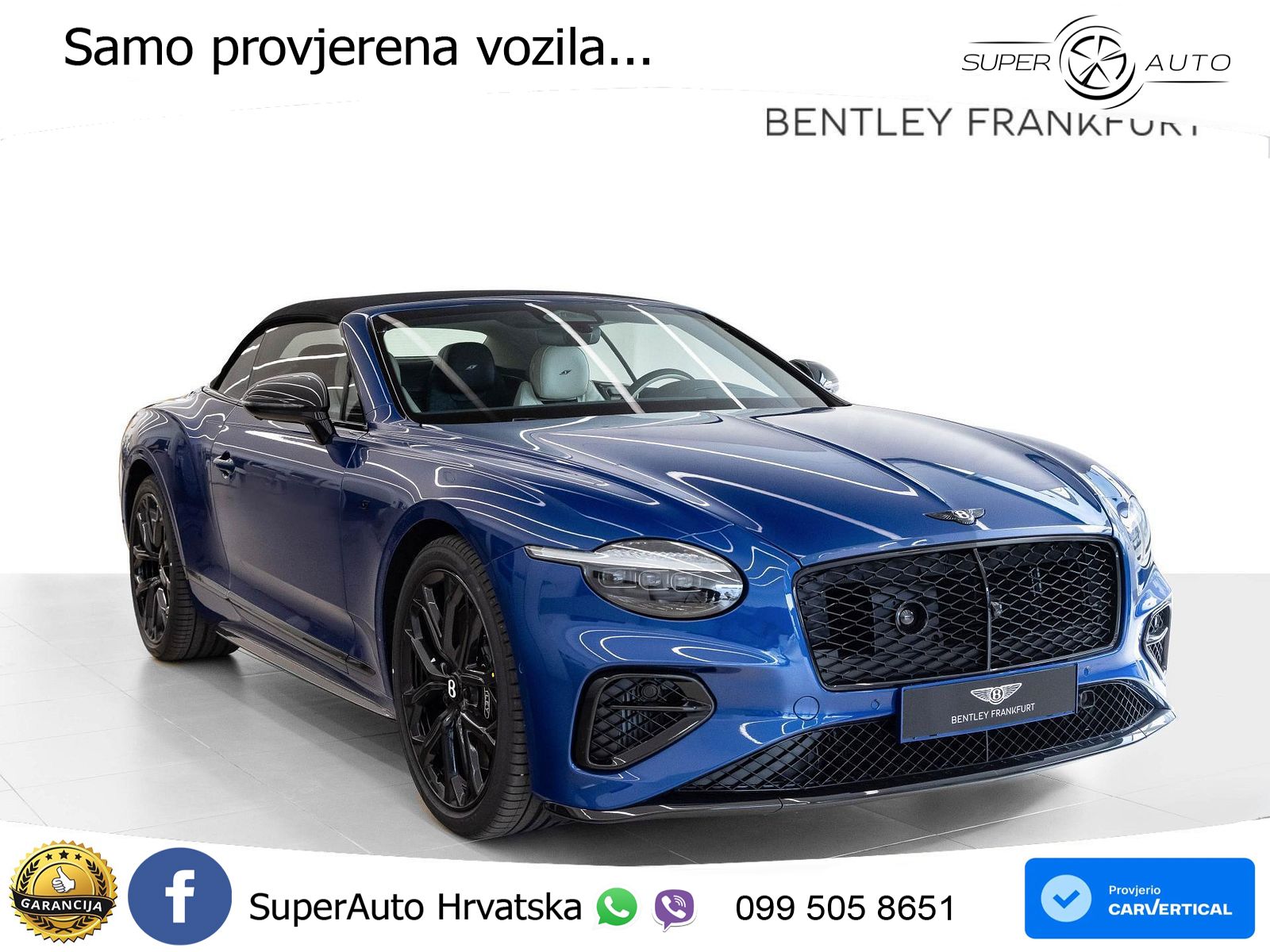 Bentley Continental GTC IV 4.0 V8 TFSi (680 KS) AWD DCT ZRAČNI+ACC+GR SJED+360
