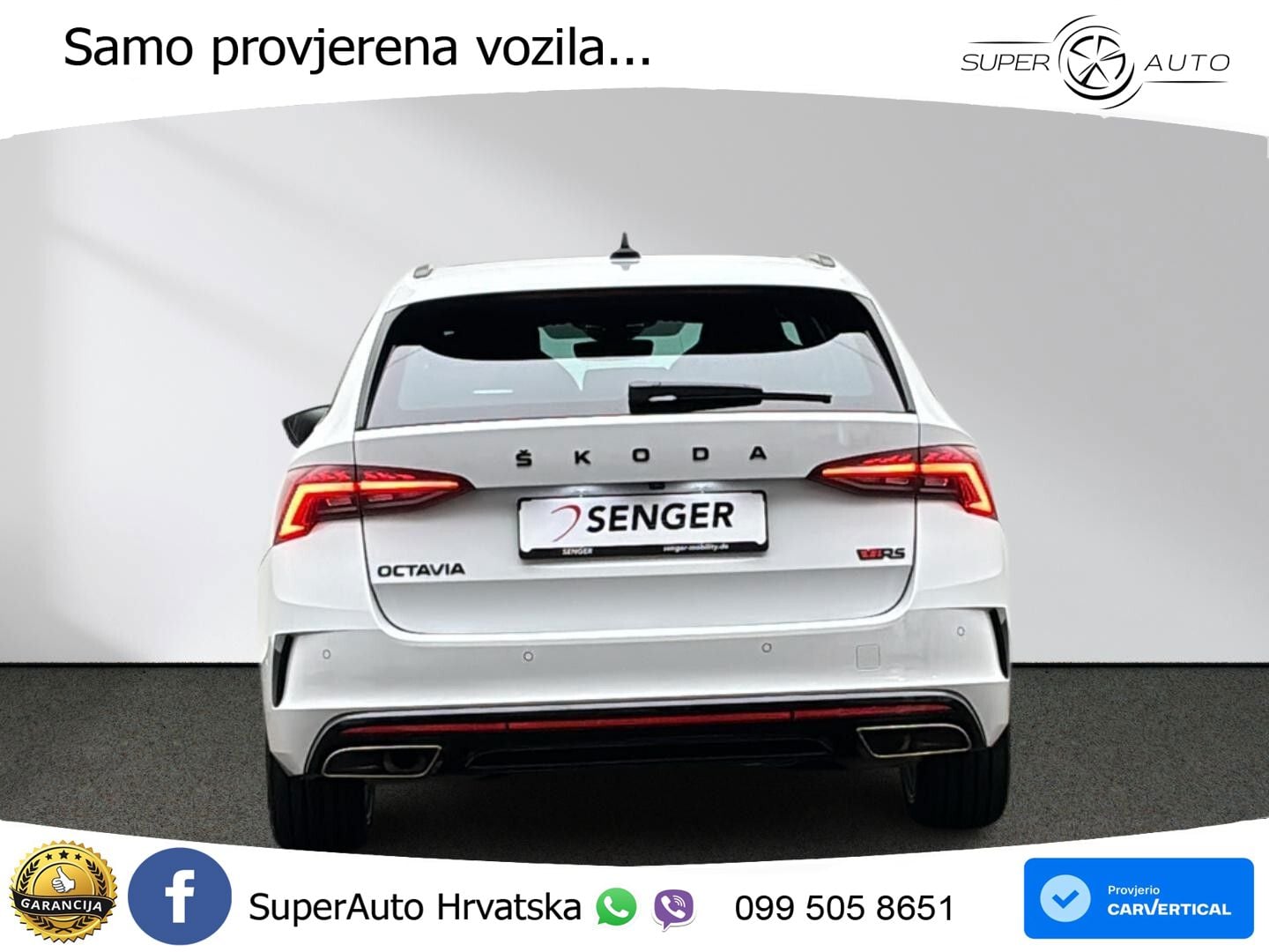 Škoda Octavia Combi RS 2.0 TSI (245 KS) DSG LED+GR SJED+ACC