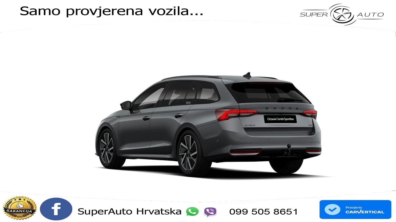 Škoda Octavia Combi 2.0 TSI (204 KS) 4x4 DSG SportLine LED+GR SJED+ACC