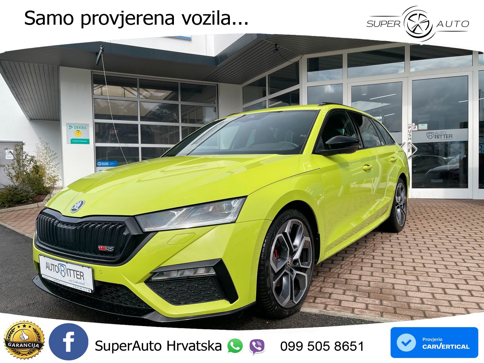 Škoda Octavia Combi RS 2.0 TDI (200 KS) 4x4 DSG LED+GR SJED+ACC