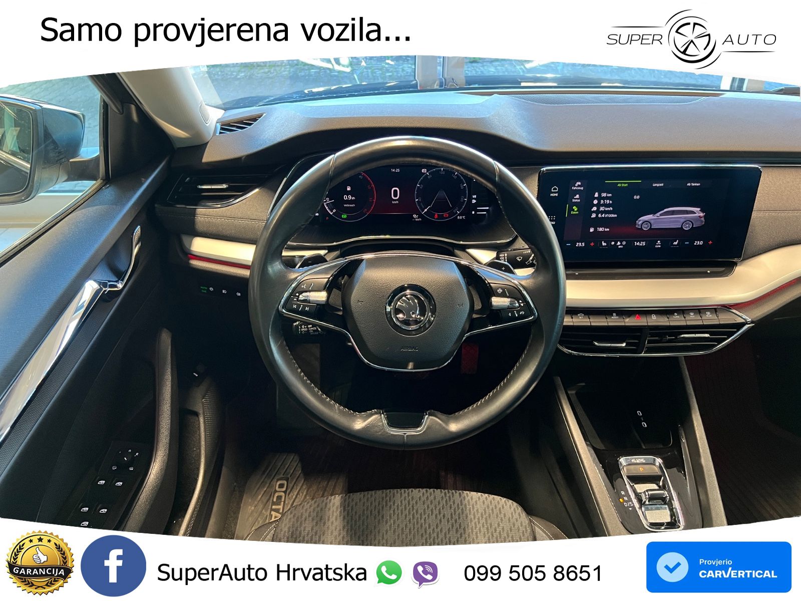Škoda Octavia Combi RS 2.0 TDI (200 KS) 4x4 DSG ZRAČNI+ACC+GR SJED+KAM