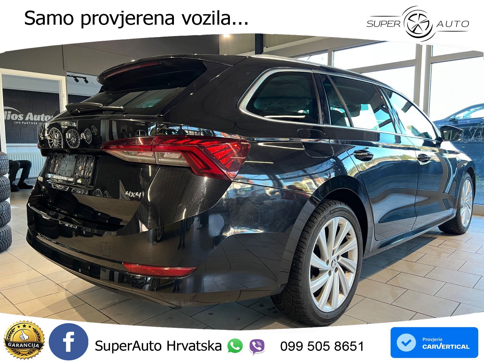 Škoda Octavia Combi RS 2.0 TDI (200 KS) 4x4 DSG ZRAČNI+ACC+GR SJED+KAM