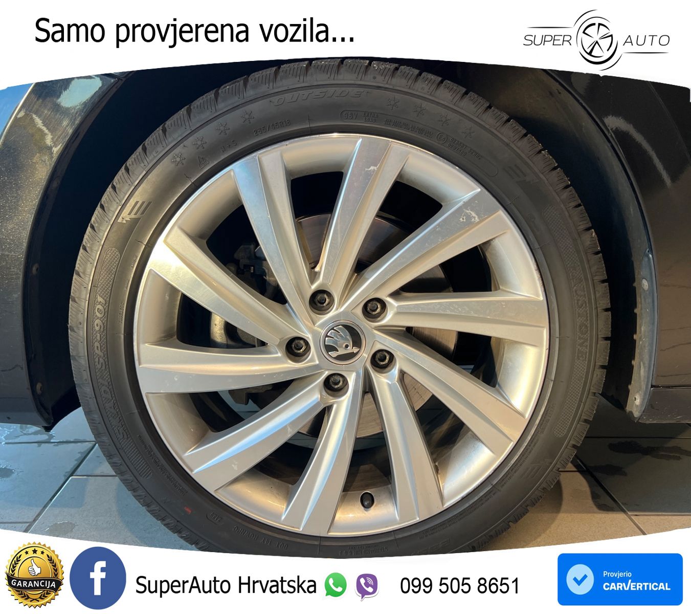 Škoda Octavia Combi RS 2.0 TDI (200 KS) 4x4 DSG ZRAČNI+ACC+GR SJED+KAM