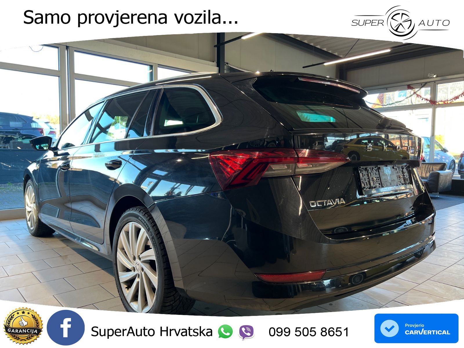 Škoda Octavia Combi RS 2.0 TDI (200 KS) 4x4 DSG ZRAČNI+ACC+GR SJED+KAM