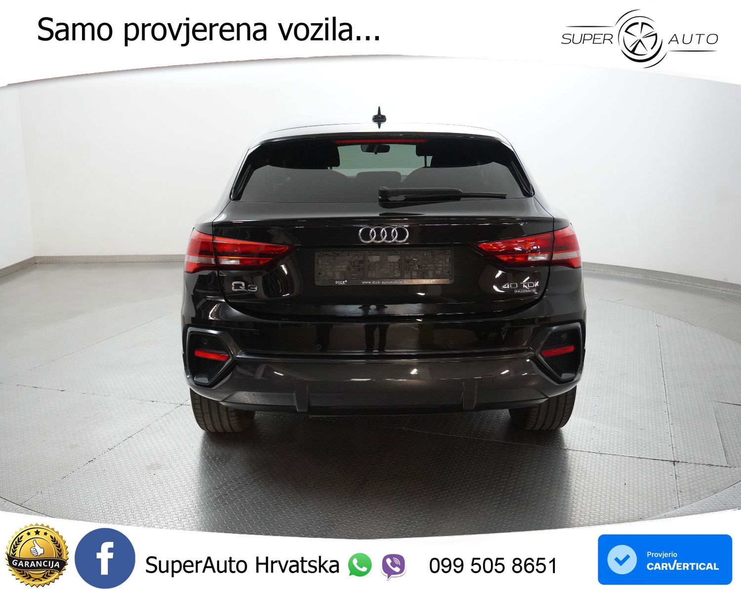 Audi Q3 Sportback 40 TDI (200 KS) quattro S tronic LED+GR SJED+ACC