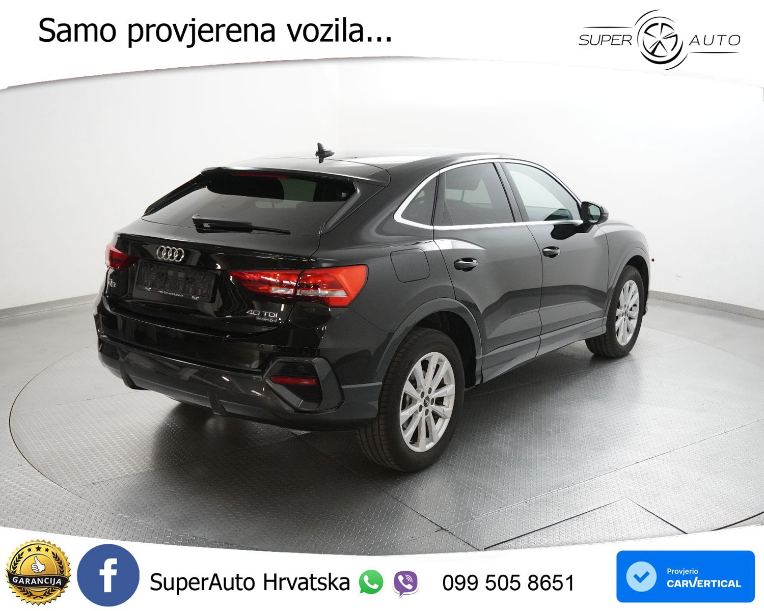 Audi Q3 Sportback 40 TDI (200 KS) quattro S tronic LED+GR SJED+ACC