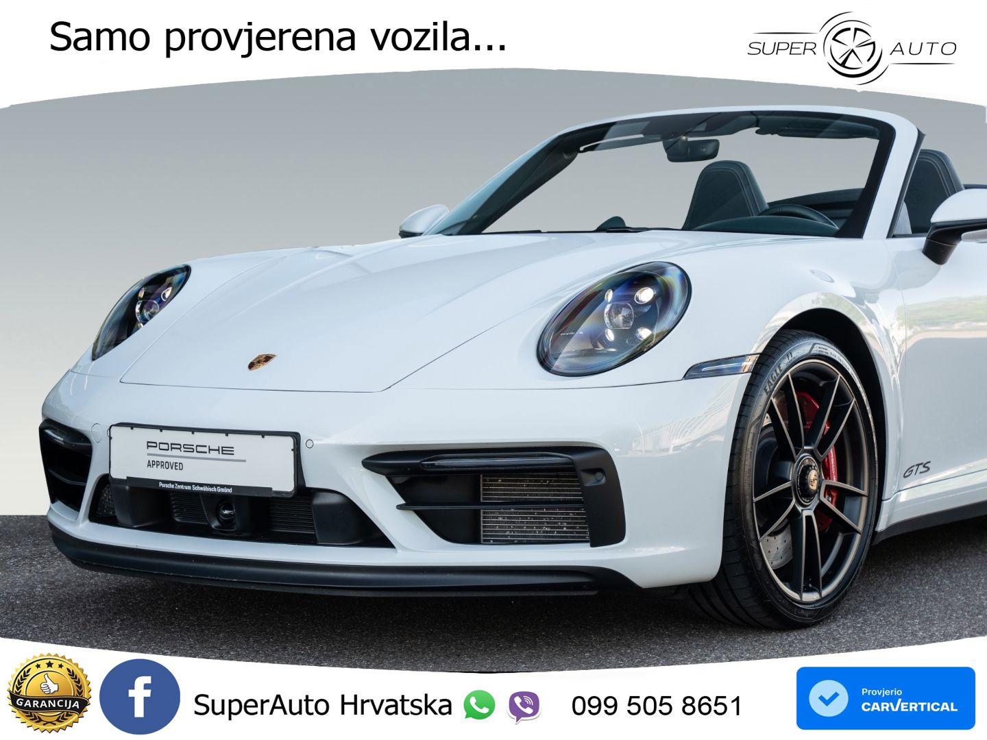 Porsche 911 Carrera 4 GTS Cabriolet 3.0 (480 KS) PDK LED+GR SJED+ACC
