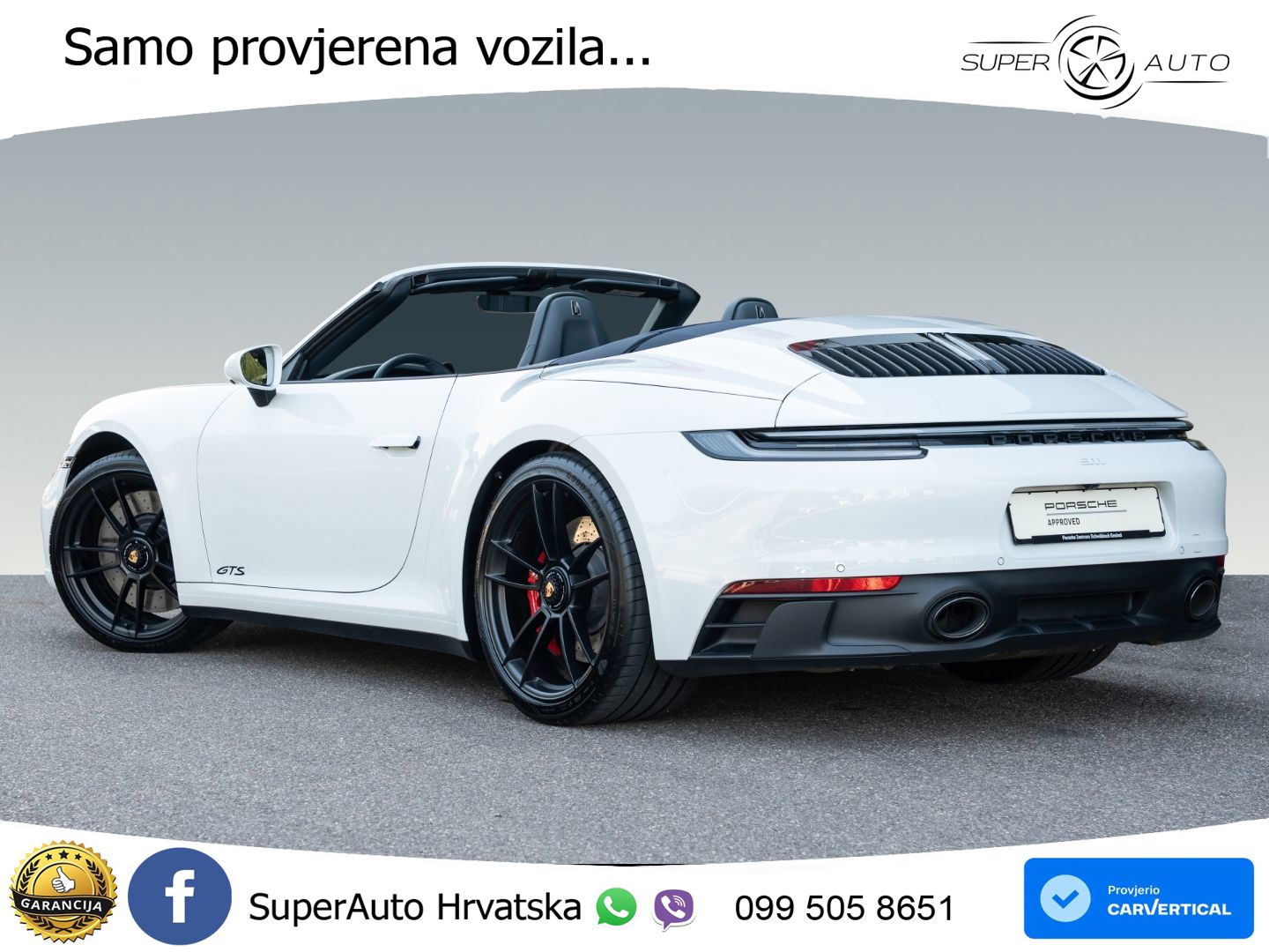 Porsche 911 Carrera 4 GTS Cabriolet 3.0 (480 KS) PDK LED+GR SJED+ACC