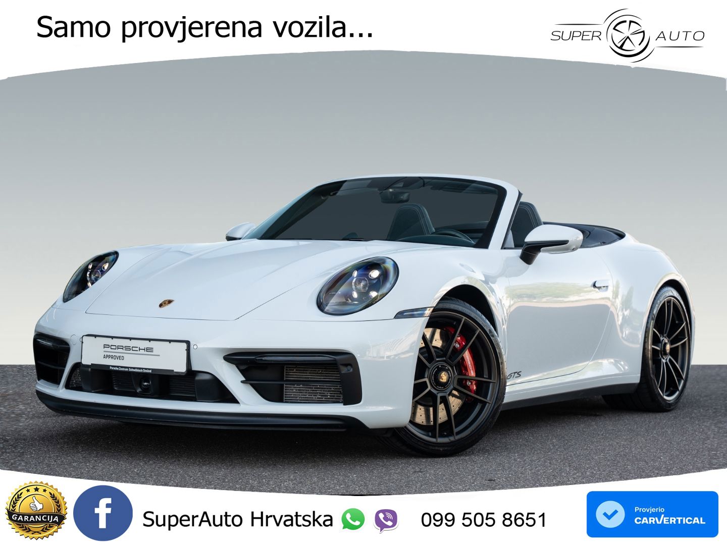 Porsche 911 Carrera 4 GTS Cabriolet 3.0 (480 KS) PDK LED+GR SJED+ACC