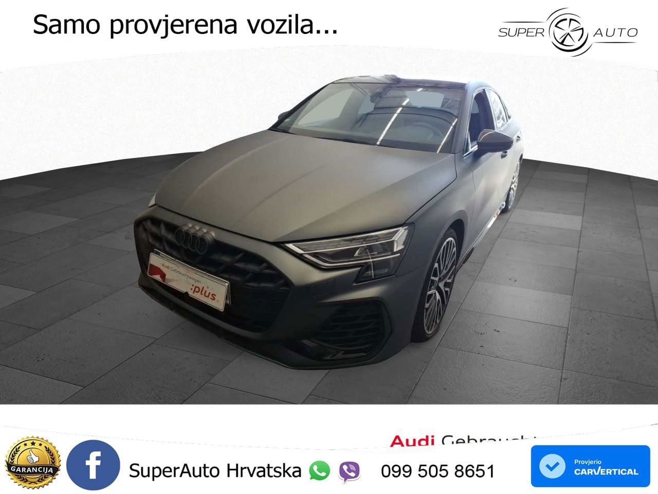 Audi S3 Limuzina 2.0 TFSI (333 KS) quattro S tronic MATRIX+GR SJED+KAM