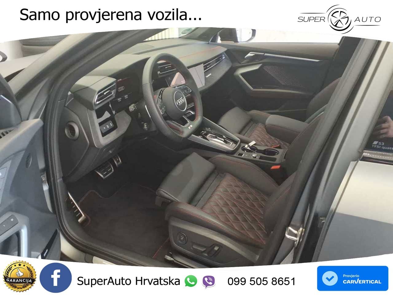 Audi S3 Limuzina 2.0 TFSI (333 KS) quattro S tronic MATRIX+GR SJED+KAM