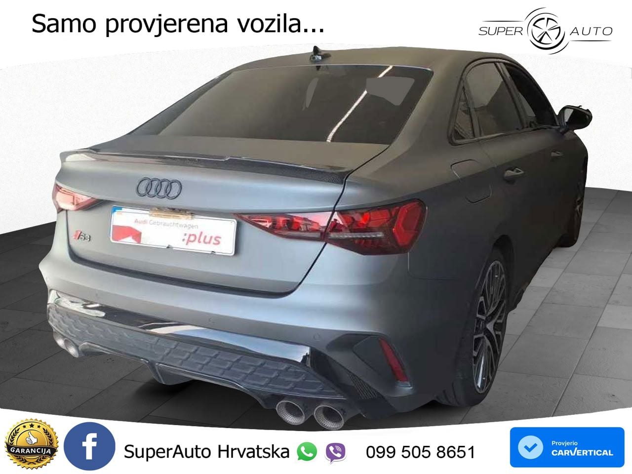 Audi S3 Limuzina 2.0 TFSI (333 KS) quattro S tronic MATRIX+GR SJED+KAM