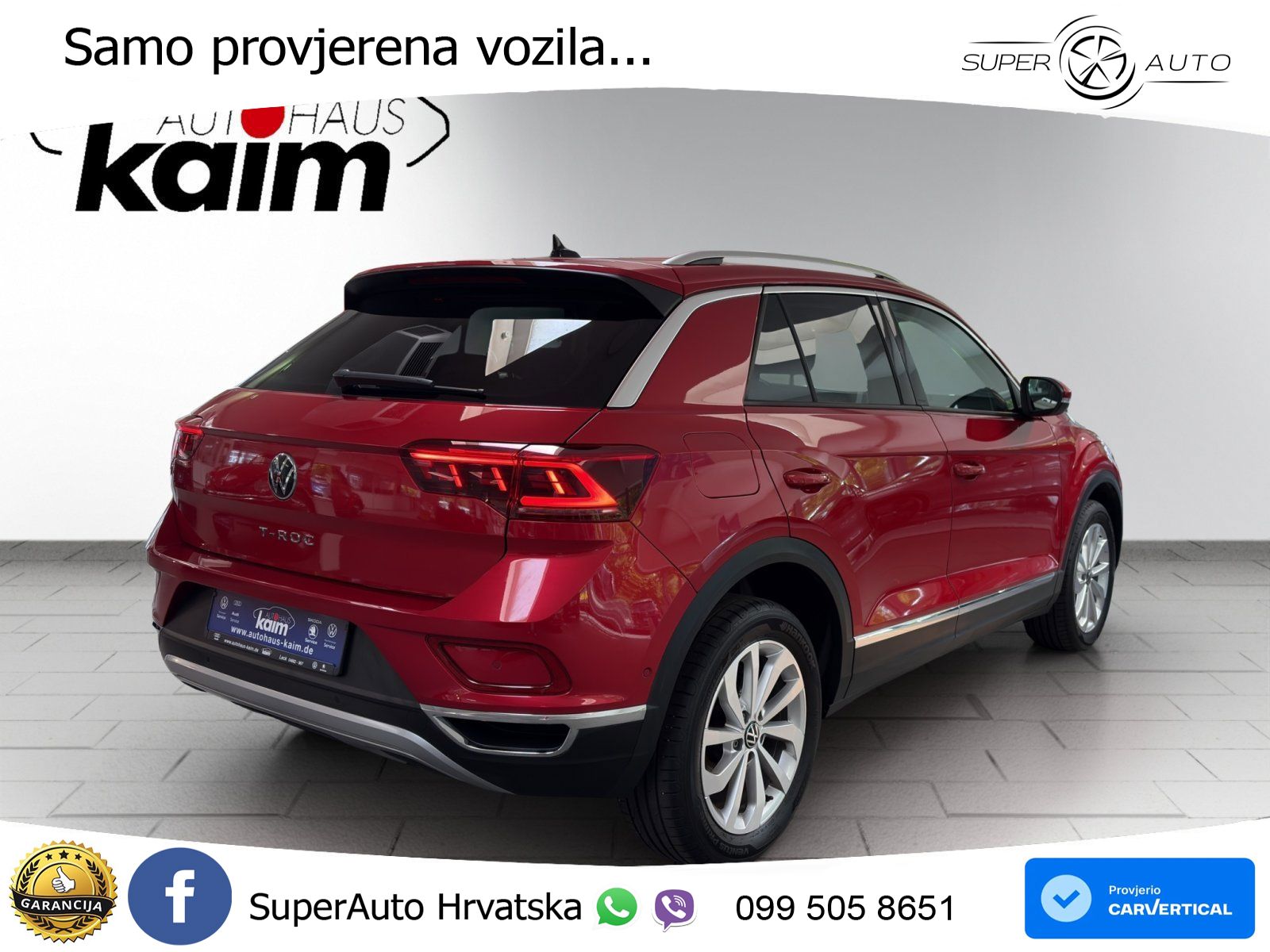 Volkswagen T-Roc 1.5 TSI (150 KS) DSG MATRIX+GR SJED+KAM