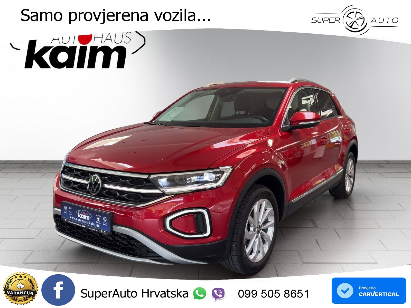 Volkswagen T-Roc 1.5 TSI (150 KS) DSG MATRIX+GR SJED+KAM