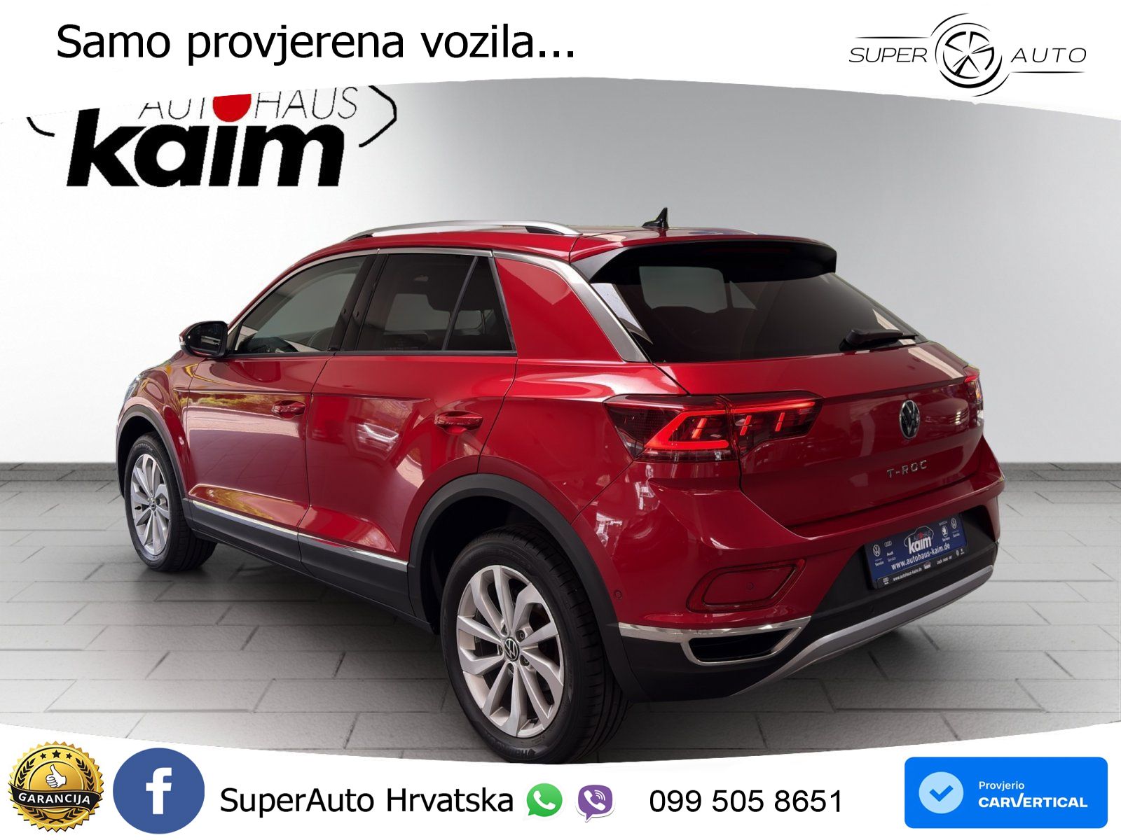 Volkswagen T-Roc 1.5 TSI (150 KS) DSG MATRIX+GR SJED+KAM