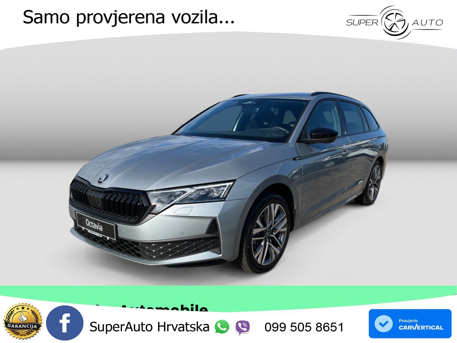 Škoda Octavia Combi 1.5 TSI (150 KS) DSG SportLine LED+GR SJED+ACC