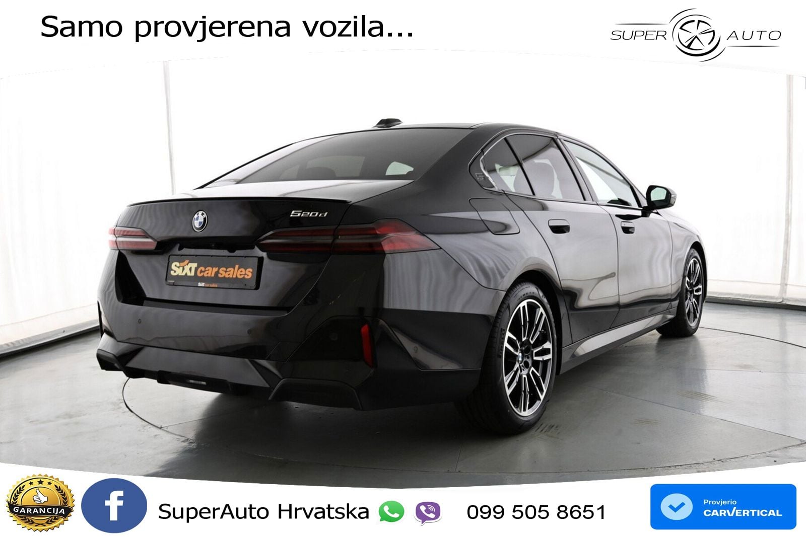 BMW 520d (197 KS) Steptronic M Sport LED+GR SJED+ACC