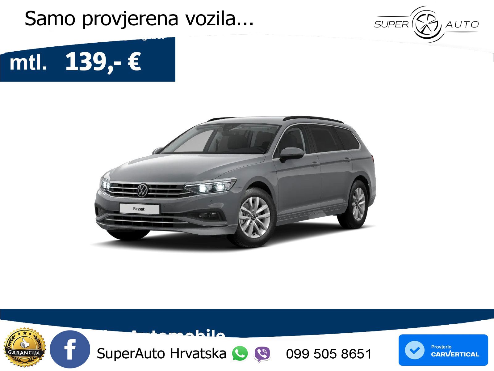 Volkswagen Passat Variant 2.0 TDI (150 KS) DSG Business LED+GR SJED+ACC