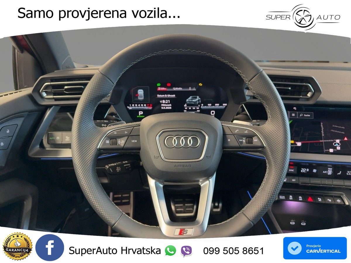 Audi S3 Limuzina 2.0 TFSI (333 KS) quattro S tronic LED+GR SJED+ACC