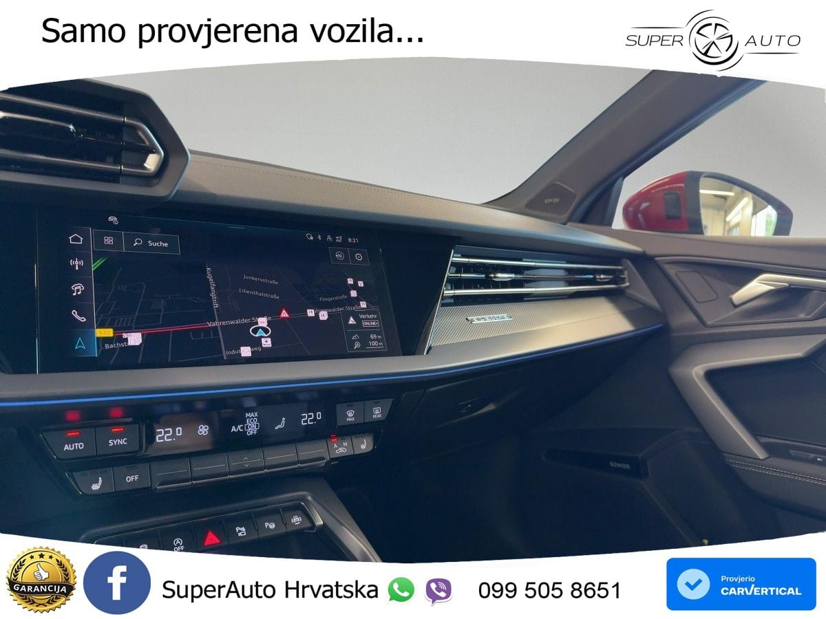Audi S3 Limuzina 2.0 TFSI (333 KS) quattro S tronic LED+GR SJED+ACC