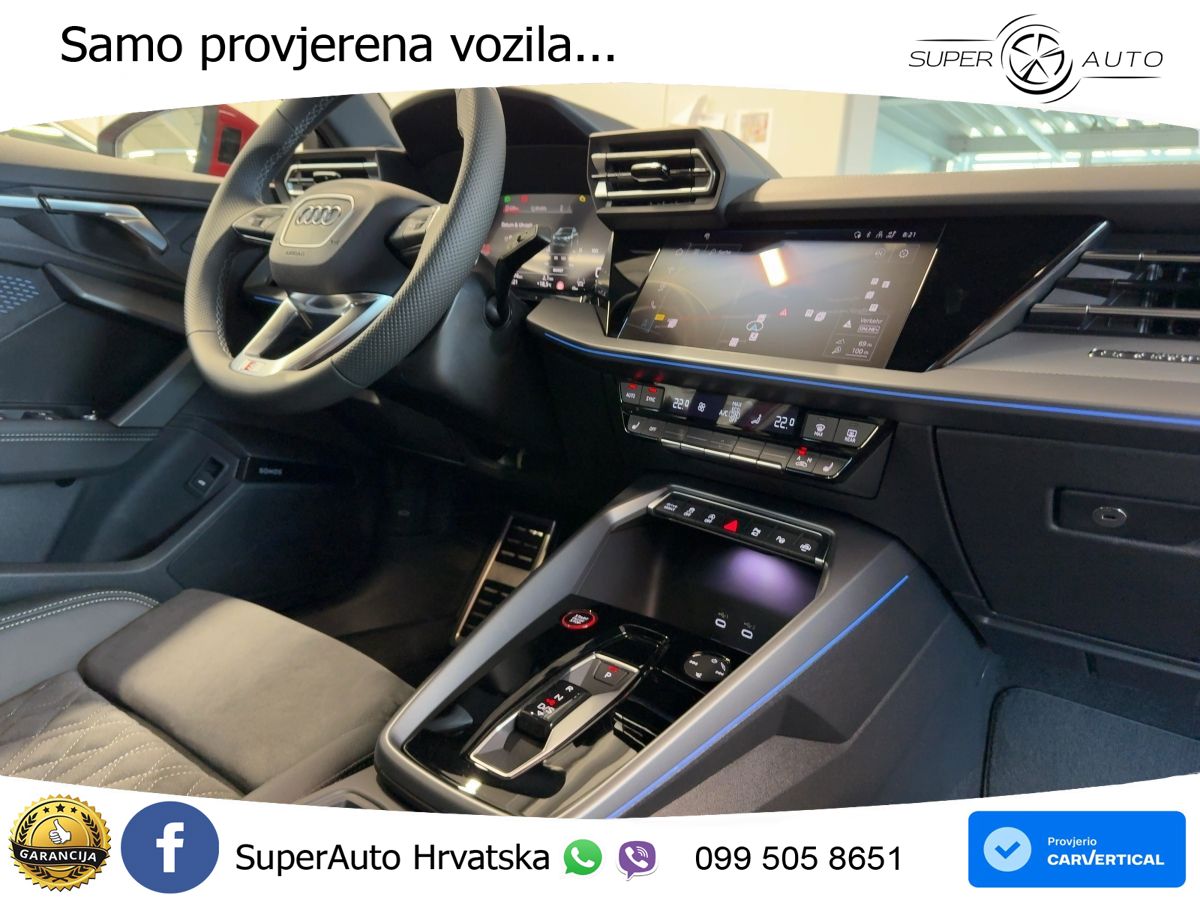 Audi S3 Limuzina 2.0 TFSI (333 KS) quattro S tronic LED+GR SJED+ACC