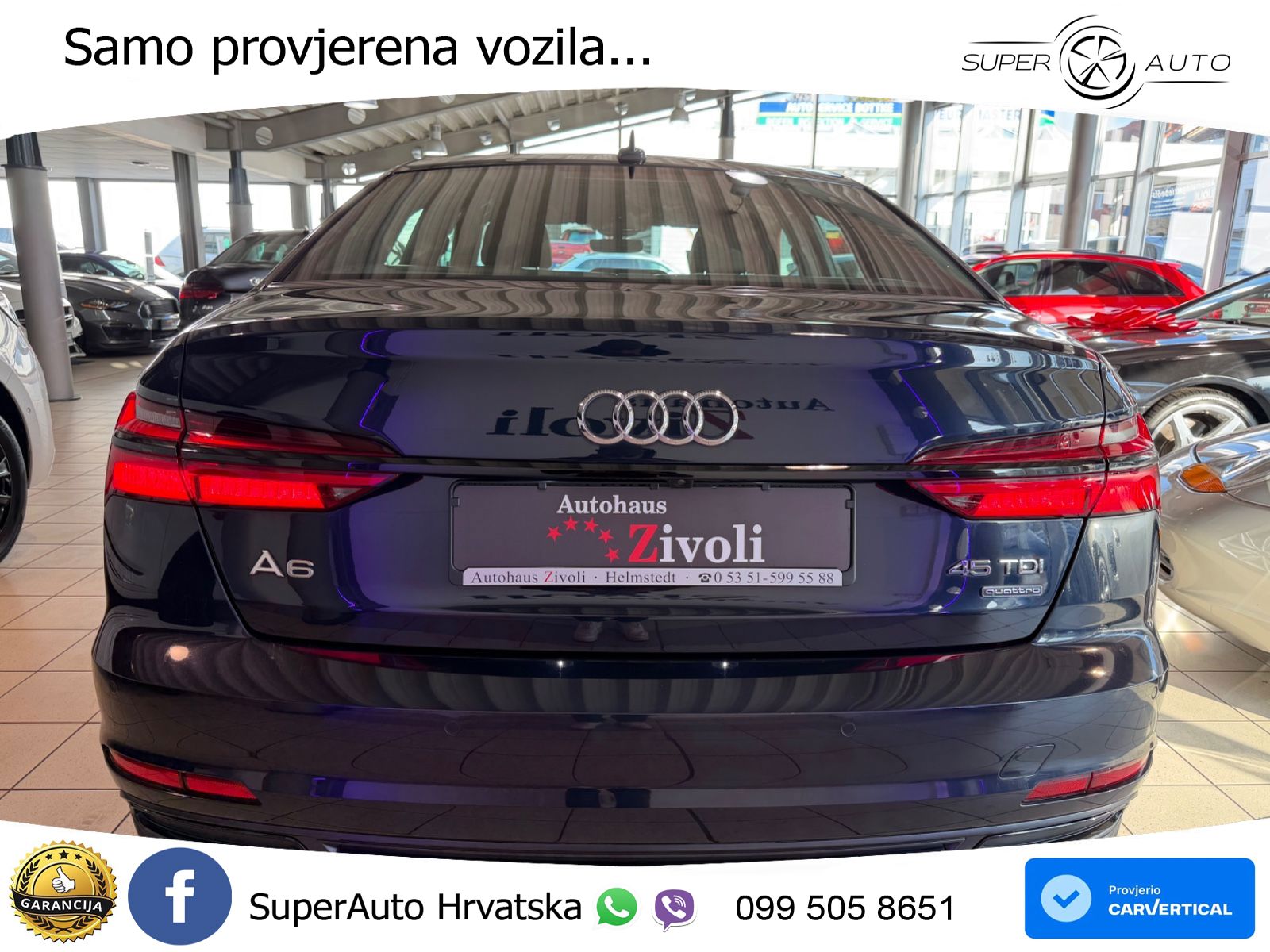 Audi A6 45 TDI V6 (245 KS) quattro ultra S tronic LED+GR SJED+ACC