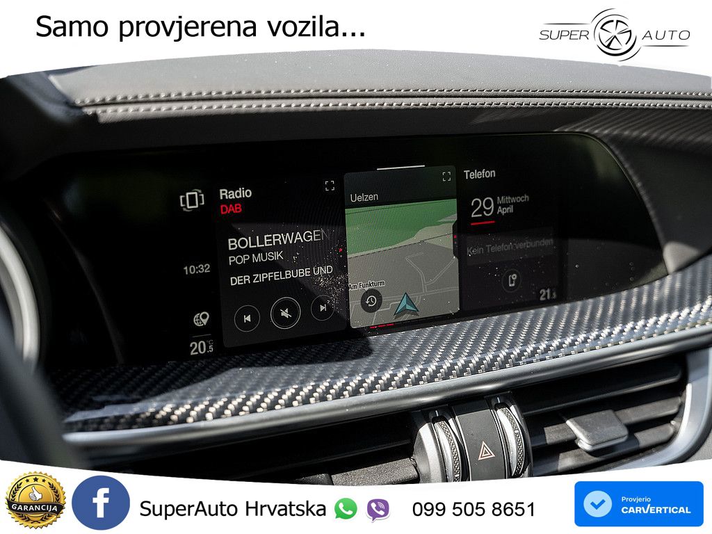 Alfa Romeo Stelvio Quadrifoglio 2.9 V6 Bi-Turbo (520 KS) Q4 Automatic