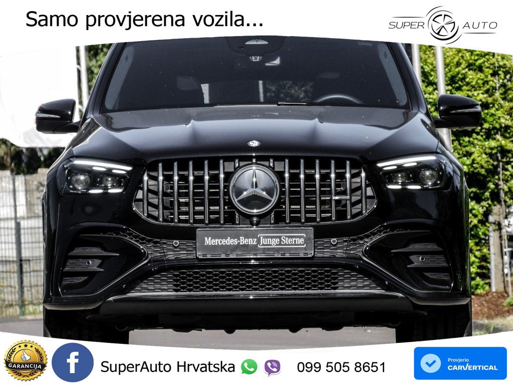 Mercedes AMG GLE 53 (435 KS) EQ Boost 4MATIC+ AMG SPEEDSHIFT TCT 9G ACC+GR SJED+360+PANO