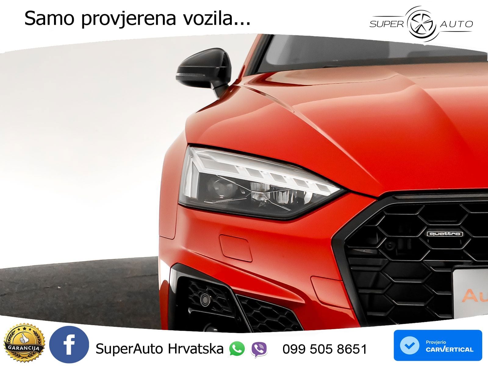 Audi A5 Sportback 40 TDI (204 KS) quattro S tronic S line MATRIX+GR SJED+KAM