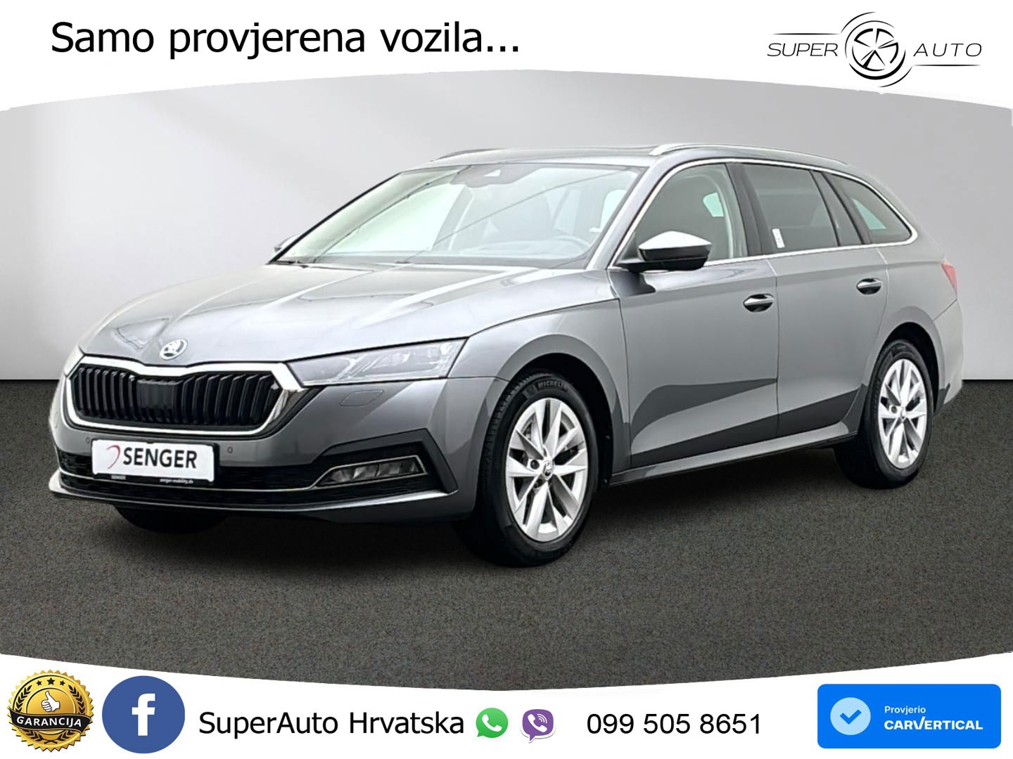 Škoda Octavia Combi 2.0 TDI (150 KS) DSG LED+GR SJED+ACC