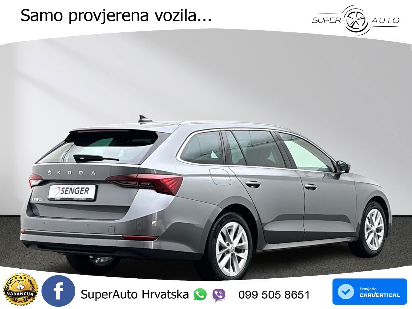 Škoda Octavia Combi 2.0 TDI (150 KS) DSG LED+GR SJED+ACC