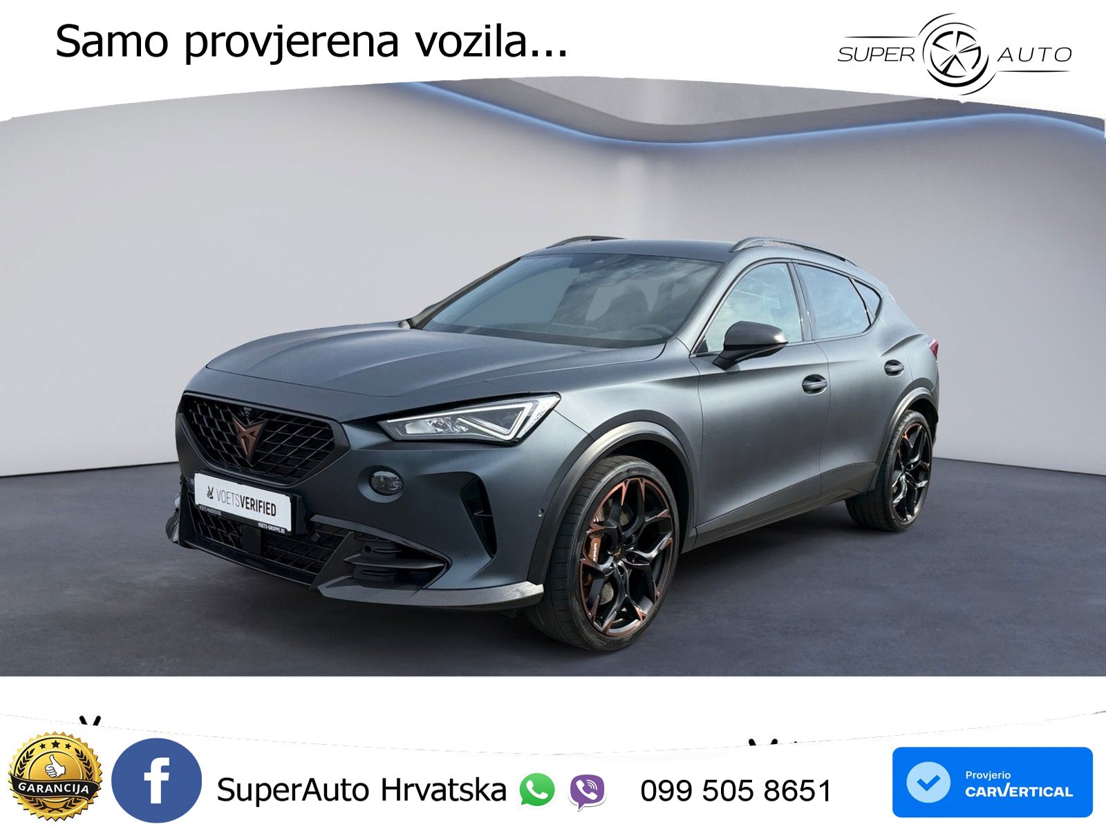 Cupra Formentor VZ5 2.5 TSI (390 KS) 4Drive DSG LED+GR SJED+ACC