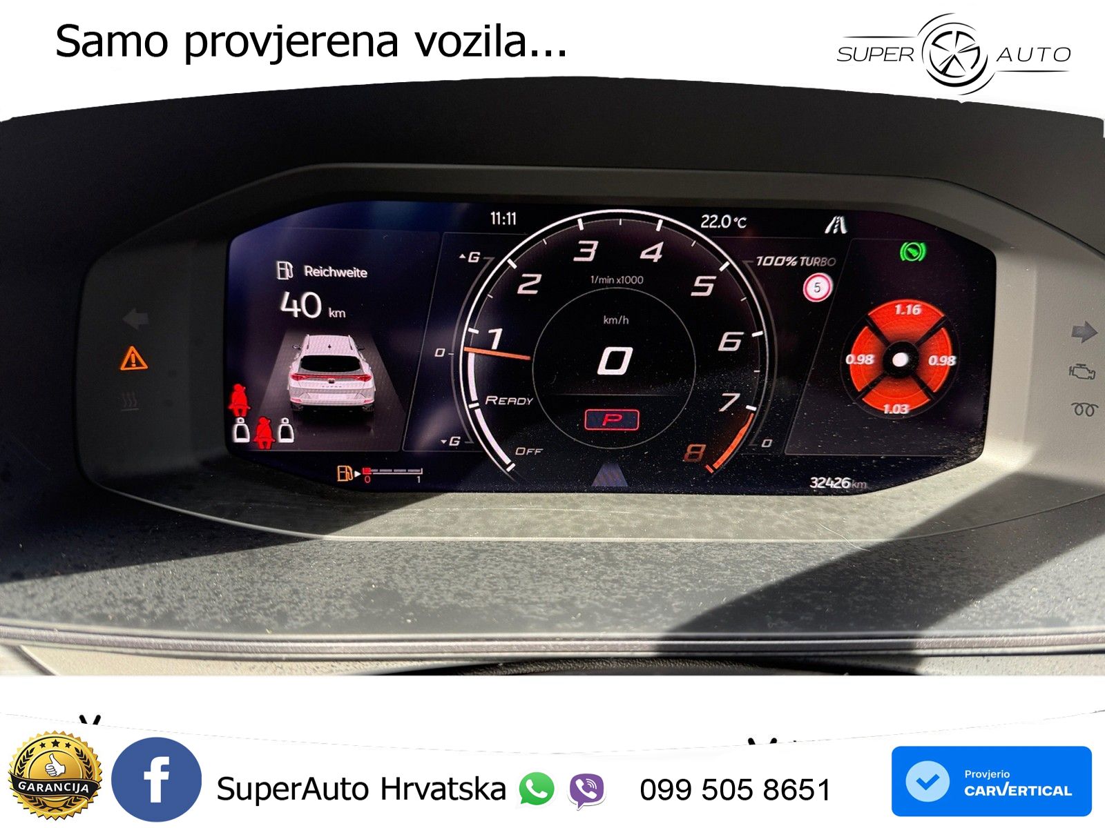Cupra Formentor VZ5 2.5 TSI (390 KS) 4Drive DSG LED+GR SJED+ACC