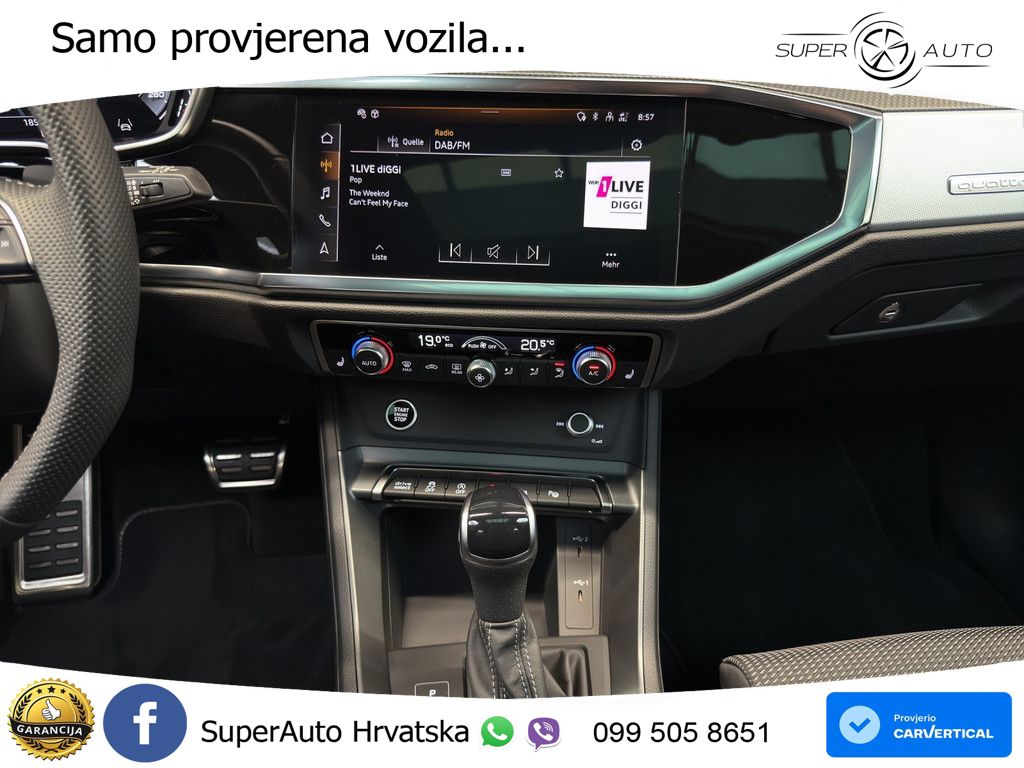 Audi Q3 45 TFSI (245 KS) quattro S tronic S line MATRIX+GR SJED+KAM