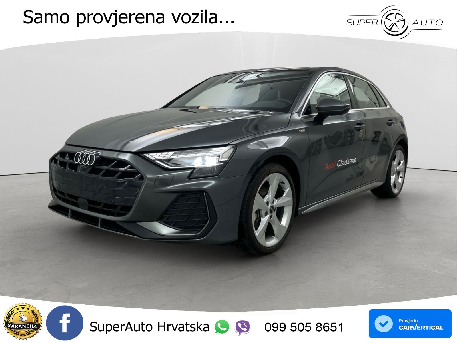 Audi A3 35 TFSI (150 KS) S line LED+GR SJED+ACC