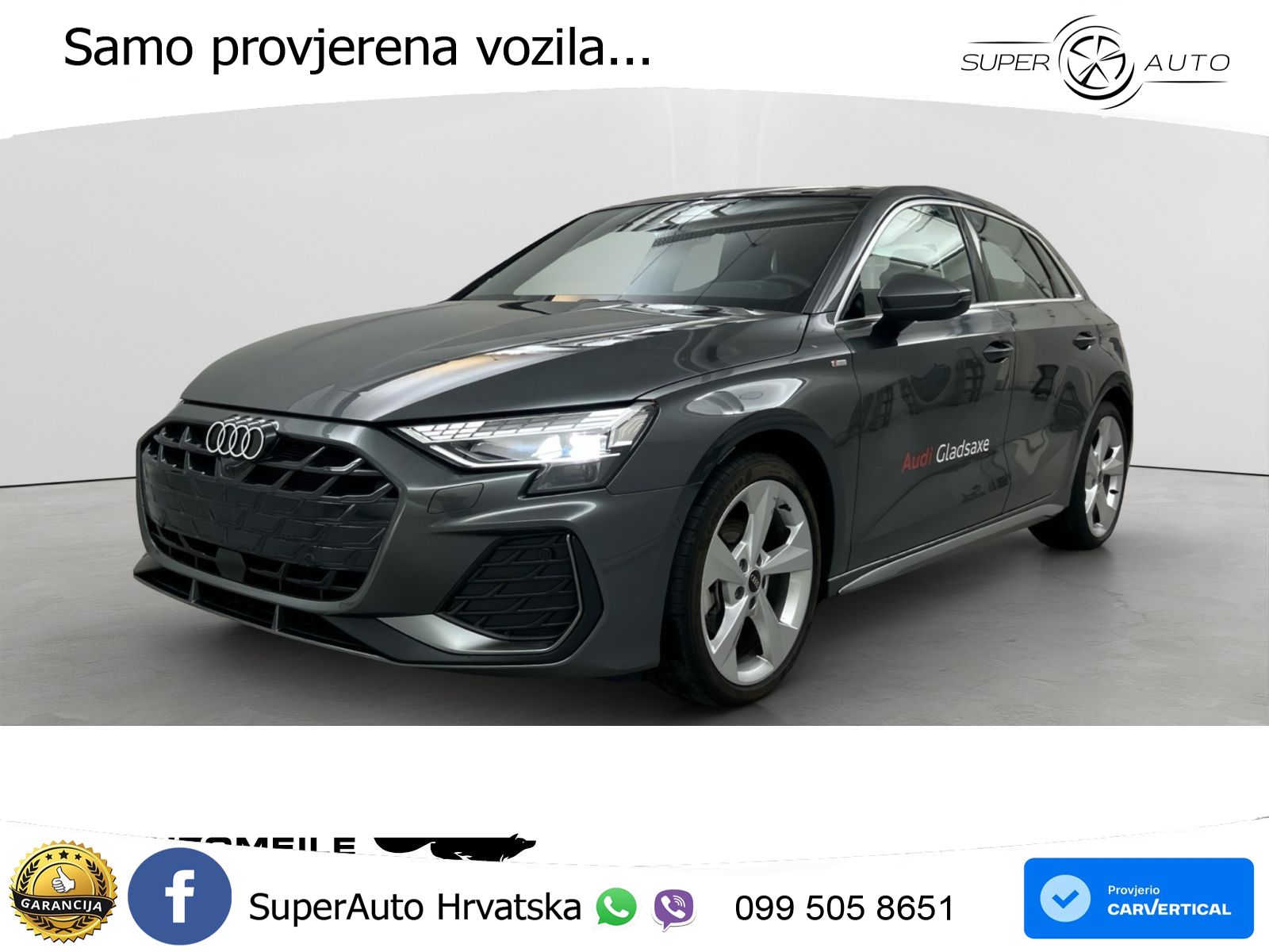 Audi A3 35 TFSI (150 KS) S line LED+GR SJED+ACC