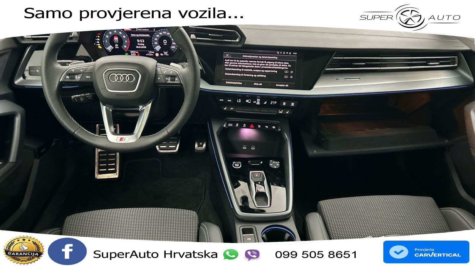 Audi A3 35 TFSI (150 KS) S line LED+GR SJED+ACC