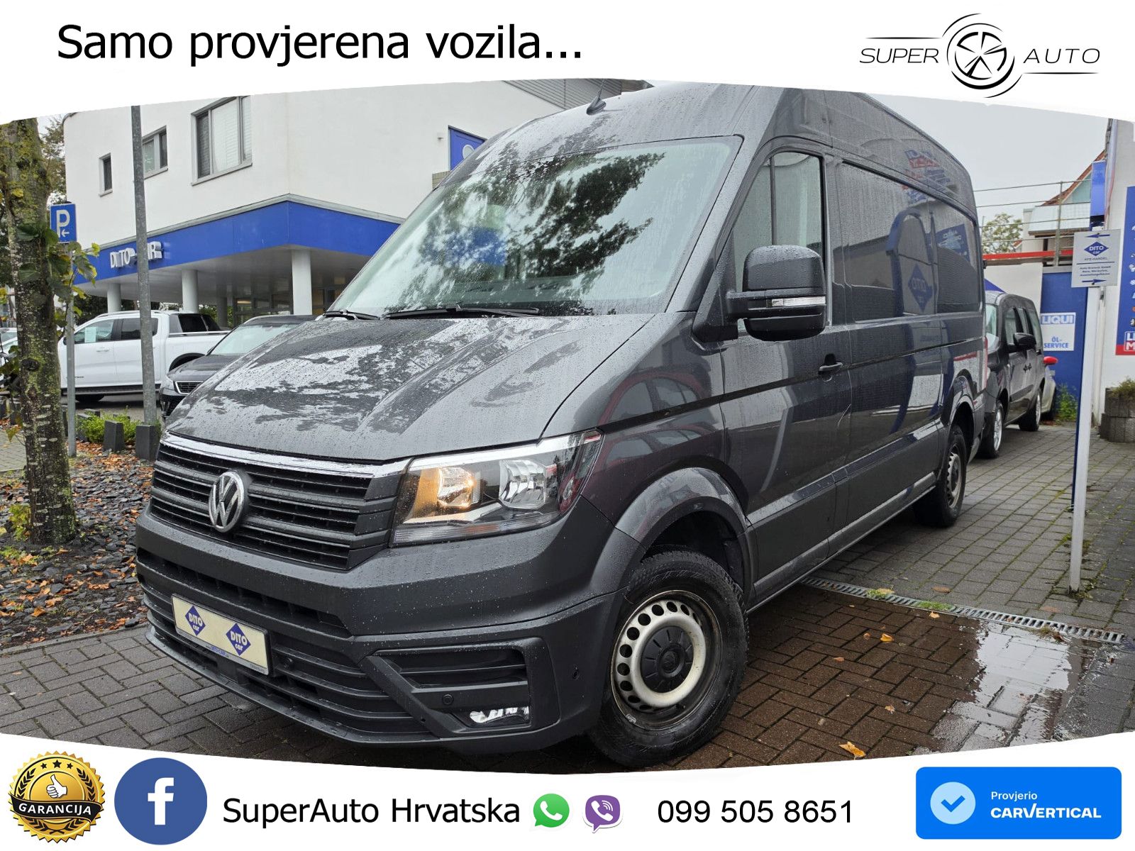 Volkswagen Crafter Kasten 35 mittellang FWD/AHK/RFK/KLIMA/ 177 KS